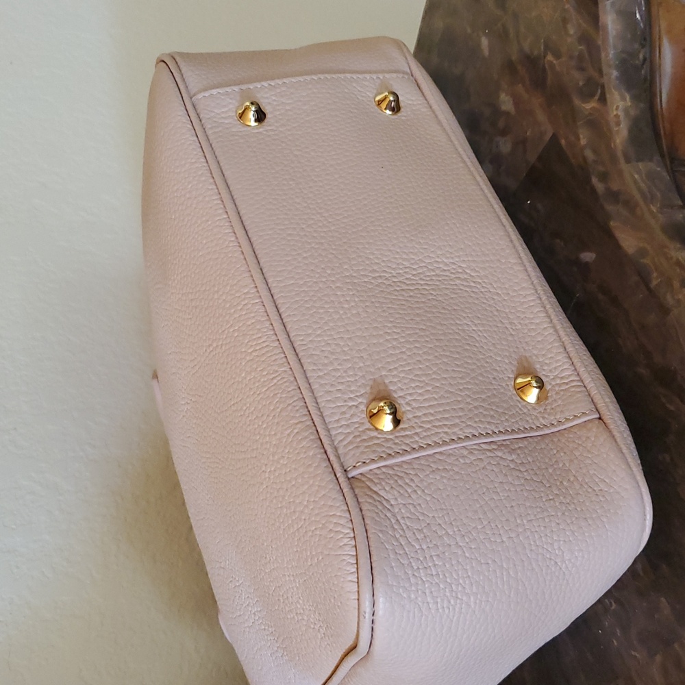 Mark & Graham Pale Blush Leather Tote - Picture 4 of 14